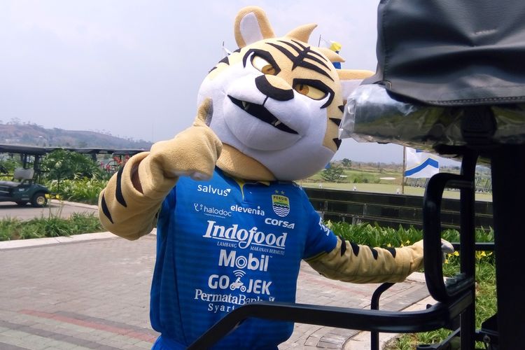 Prabu, maskot Persib Bandung. Foto diambil pada Minggu (29/9/2019).