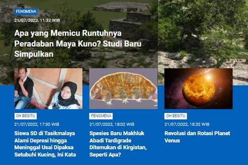 [POPULER SAINS] Apa yang Memicu Runtuhnya Peradaban Maya Kuno | Siswa SD Tasikmalaya Dipaksa Setubuhi Kucing | Spesies Baru Makhluk Abadi Tardigrade