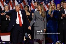 Melania Trump Pakai Setelan Blazer Seharga Rp 100 Jutaan di Malam Pemilu AS