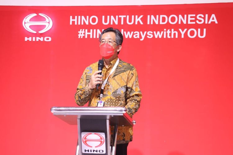 Sambutan Satiko Wardoyo di booth Hino GIIAS 2021