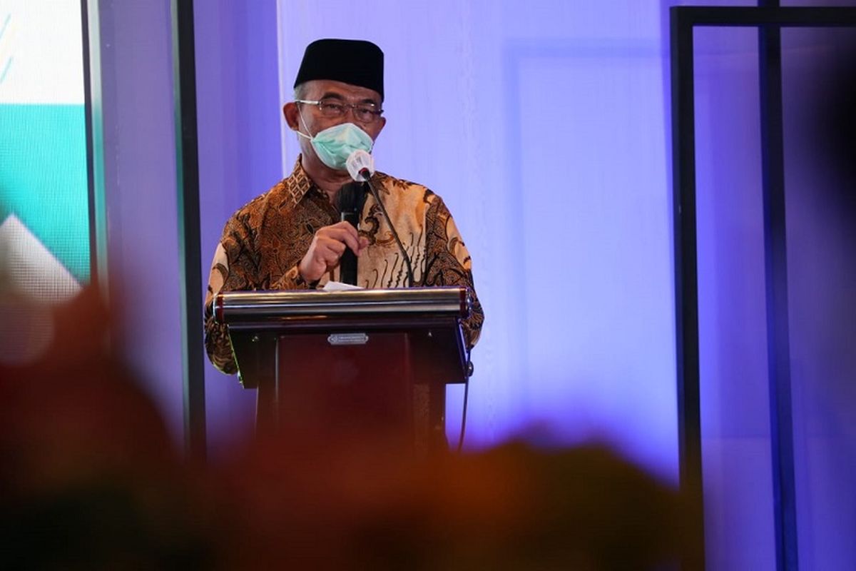 Plt Mensos Muhadjir Efeendy saat Rapat Koordinasi Nasional (Rakornas) Evaluasi Program Rehabilitasi Sosial 