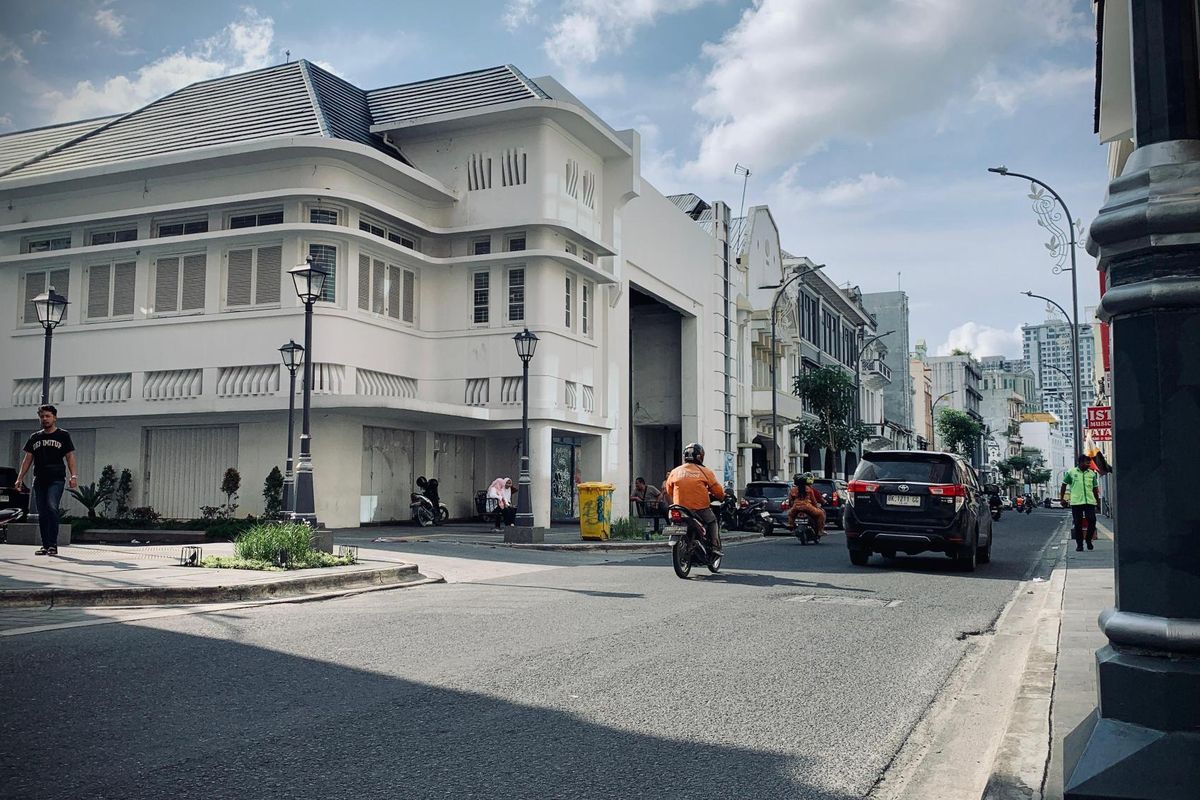 Kawasan Kota Lama Kesawan Medan pasca revitalisasi oleh Bobby Nasution mulai 15 September 2023. 