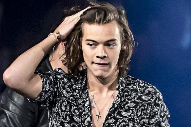 Harry Styles, anggota boyband One Direction, memiliki rambut keriting yang membuat penggemar wanitanya histeris. 