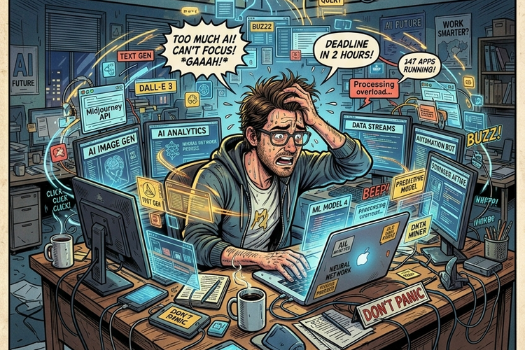 Alih-alih Makin Produktif, Kebanyakan Pakai AI Malah Bikin Stres