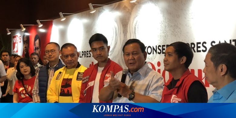 Besok Daftar ke KPU, Prabowo Mengaku Belum Tahu Status Gibran di PDI-P