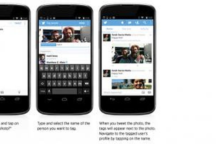 Penjelasan Twitter mengenai cara memakai fitur tag foto di layanannya