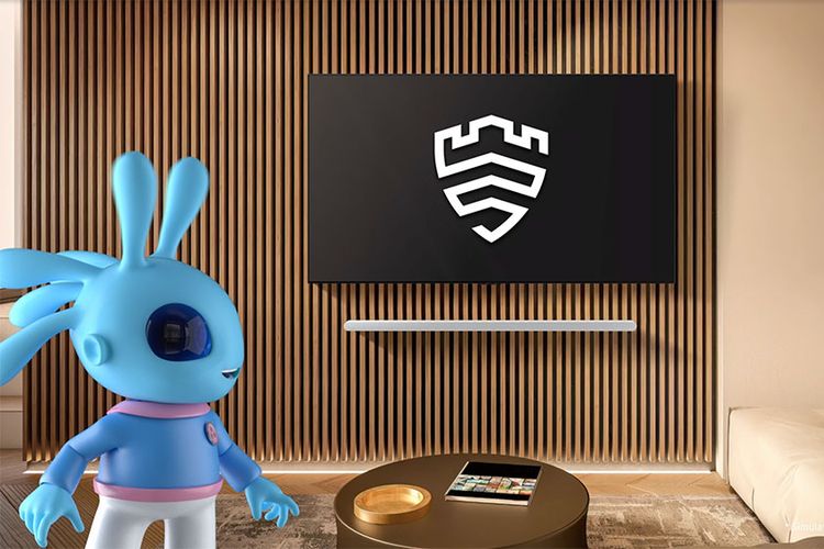 Ilustrasi smart TV Samsung yang sudah disematkan teknologi Samsung Knox