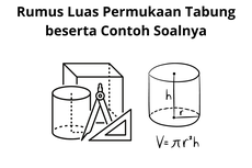 Rumus Luas Permukaan Tabung beserta Contoh Soalnya