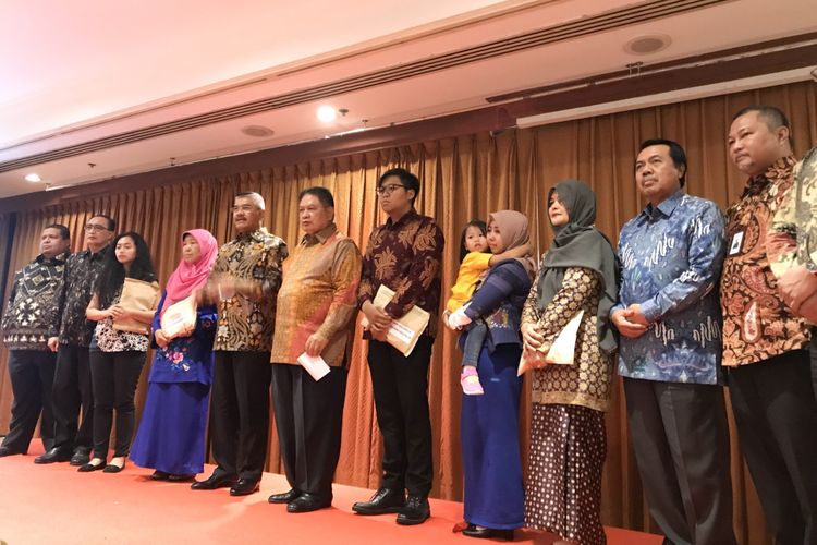 Jajaran Hakim Mahkamah Agung di acara silaturahmi dengan PT Taspen (Persero) di Jakarta, Senin (5/11/2018)