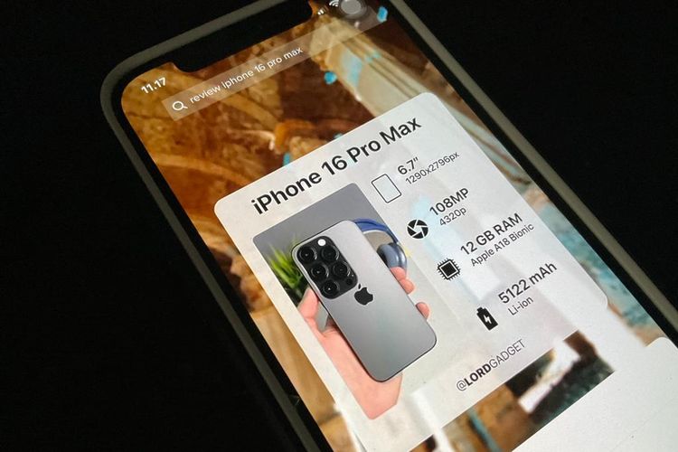 Ilustrasi iPhone 16 Pro Max yang Tengah Viral di TikTok.