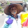 Kisah Budiasa, Juru Parkir di Kota Denpasar yang Pakai Masker dari Batok Kelapa