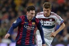 Barcelona Vs Bayern, Thomas Mueller Punya Cara Hentikan Lionel Messi