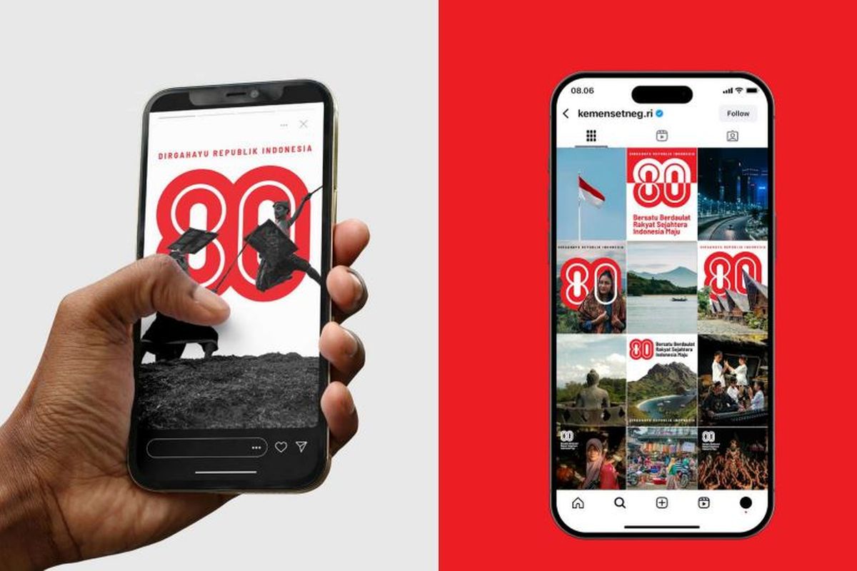 Aturan Logo HUT ke-80 RI untuk Desain di Medsos, Jangan Sampai Salah ...