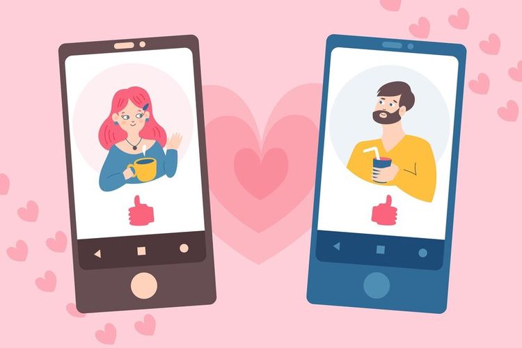 Ilustrasi aplikasi dating