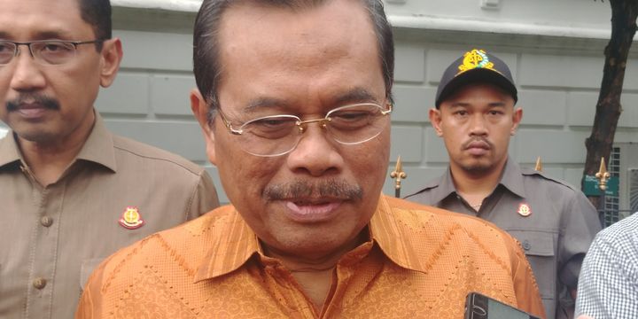 Jaksa Agung M Prasetyo di Istana Bogor, Rabu (18/4/2018).