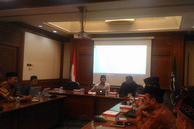 Panitia NU menggelar Focus Group Discussion (FGD) tentang RUU Permusikan di kantor PBNU, Jakarta, Senin (11/2/2019). 