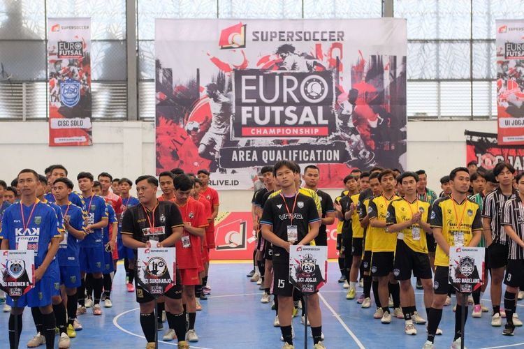 Para tim dan pemain yang bertanding di SuperSoccer Euro Futsal Championship 2023.