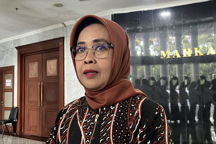 Juru Bicara Mahkamah Konstitusi (MK) Enny Nurbaningsih saat ditemui di Gedung MK, Kamis (16/1/2025). 