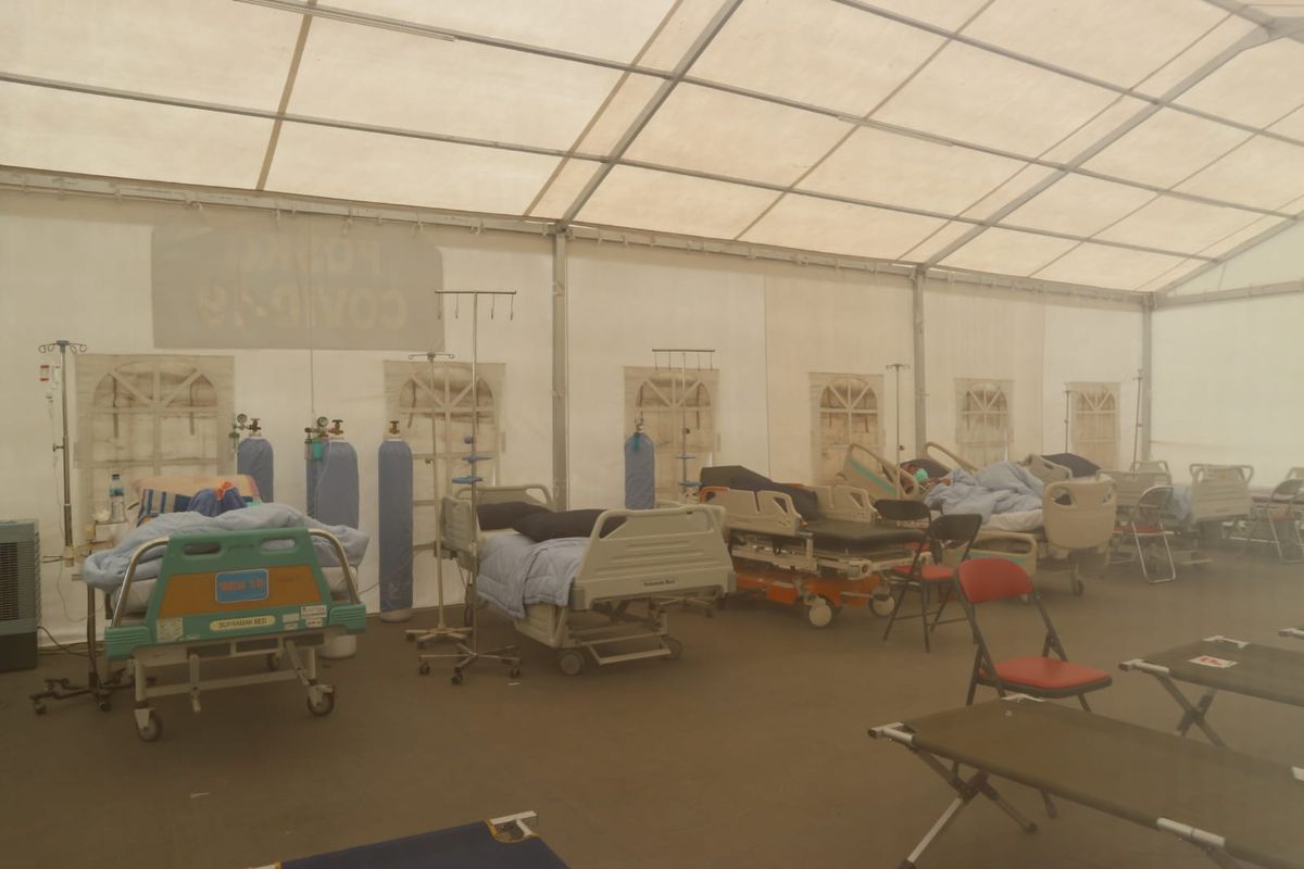 Tenda Darurat kembali diaktifkan RSUD Al-Ihsan merespon angka penularan Covid-19 yang semakin meningkat