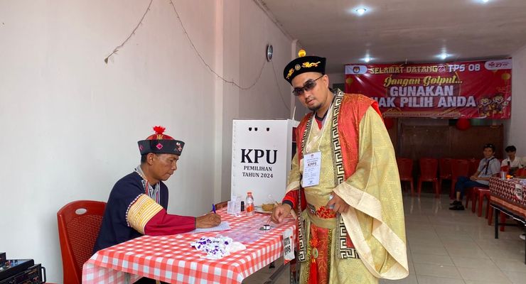TPS Bernuansa Budaya Tionghoa di Sukabumi, Tarik Perhatian Pemilih Pilkada 2024