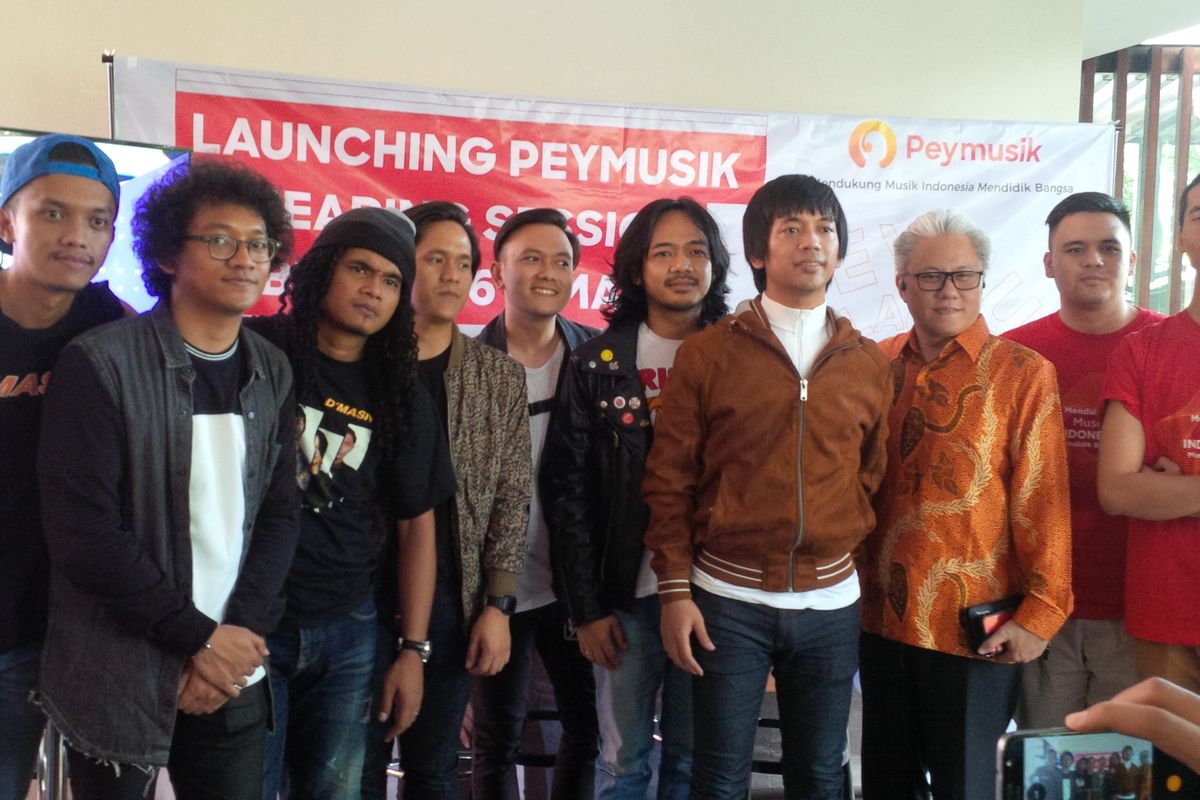 DMASIV merilis album berjudul Album Cinta di Indozone, Patal Senayan, Jakarta Selatan, Kamis (2/5/2019).