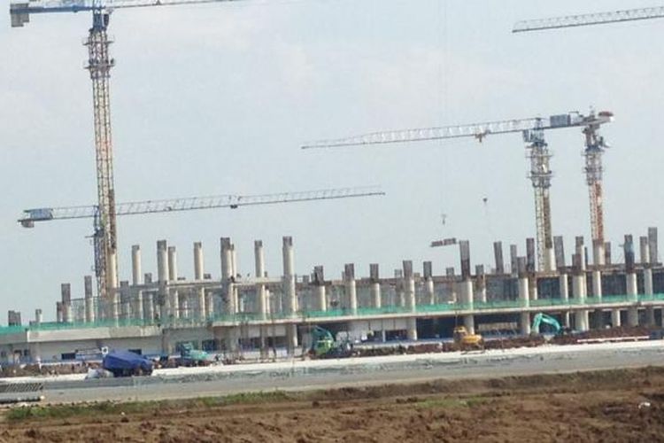 Pembangunan Terminal Penumpang Bandara Kertajati Majalengka, Jawa Barat (13/2/2017)