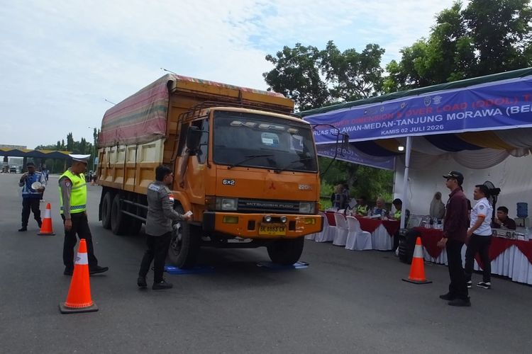 Operasi ODOL di Tol Belmera, 31 Kendaraan Ditindak