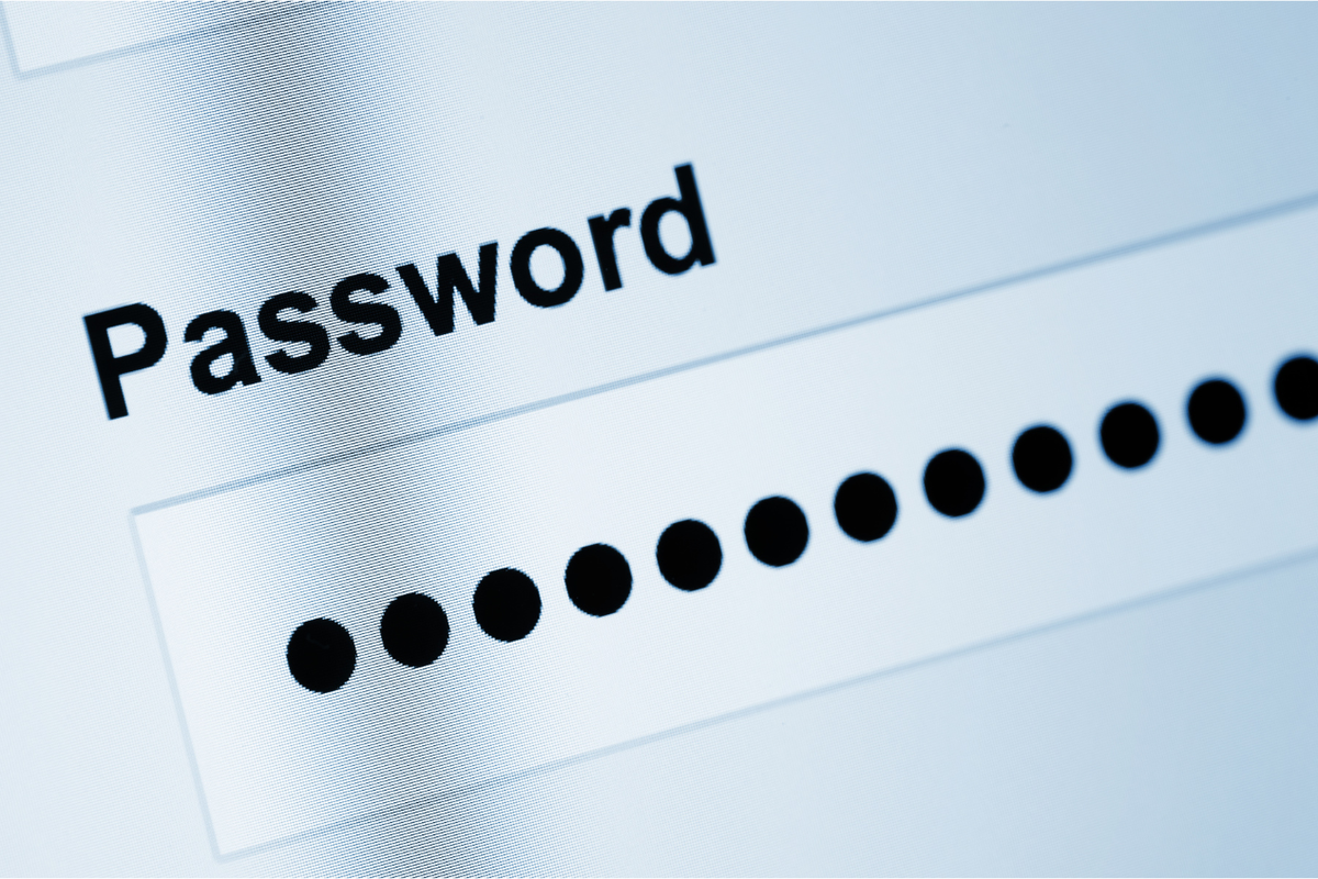 ilustrasi kata sandi atau password yang mudah dibobol kurang dari 1 detik.