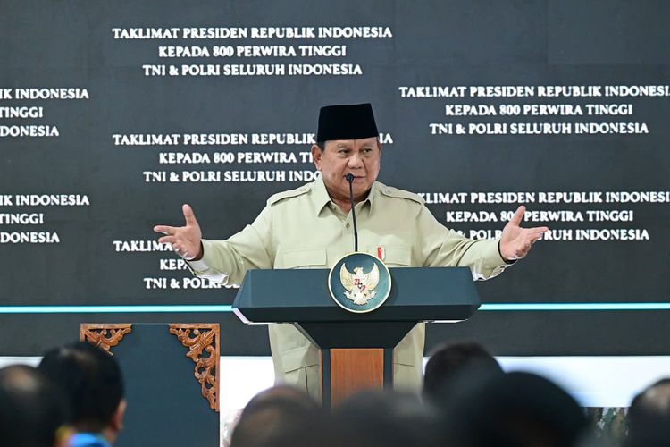 Prabowo Sampaikan Taklimat Tertutup untuk 800 Pati TNI/Polri di Istana