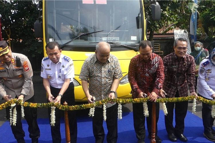 Peresmian rute baru Trans Jogja di Kabupaten Bantul