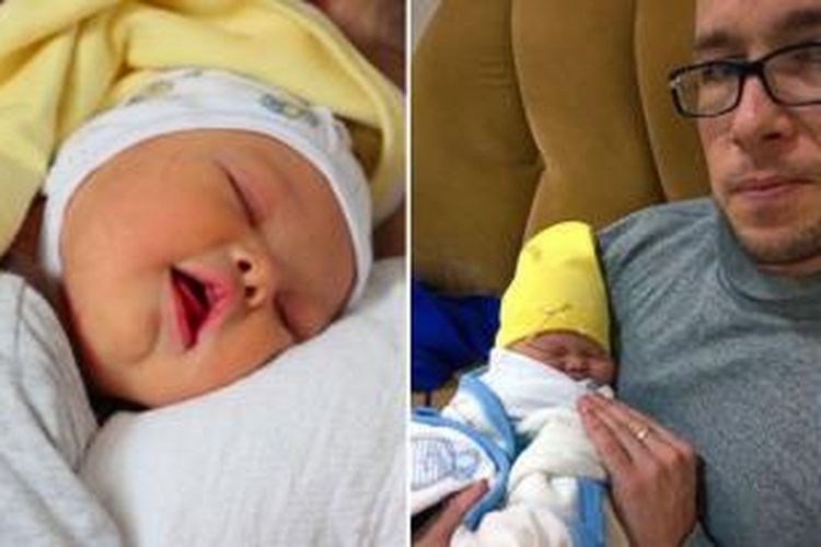 Samuel Forrest dan putranya, Leo yang baru lahir bulan lalu. Akibat Leo menderita Down Syndrome, Samuel harus bercerai dengan sang istri yang tak mau merawat bayi itu.