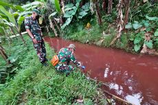 Buntut Sungai Cimeta Bandung Barat Berwarna Merah, DLH Jabar Periksa 2 Pembuang Limbah