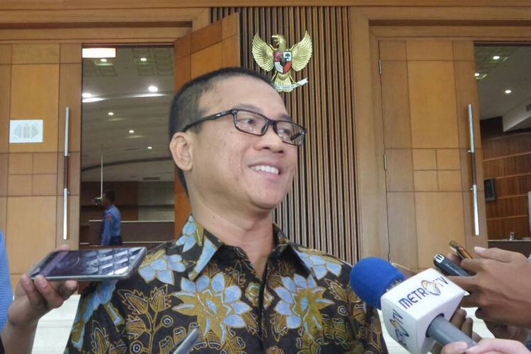 Ketua DPP Partai Amanat Nasional (PAN) Yandri Susanto di Kompleks Parlemen, Senayan, Jakarta, Selasa (6/6/2017).