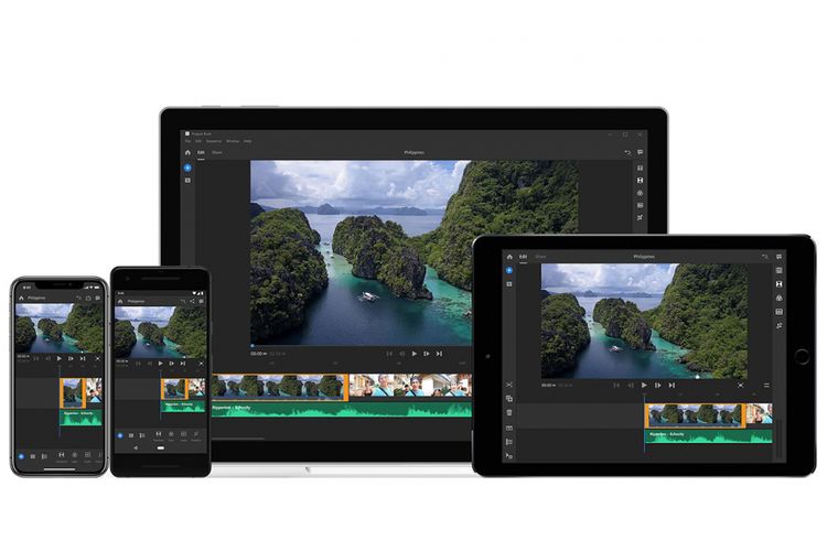 Aplikasi editing video Premiere Rush CC tersedia untuk desktop, tablet, dan smartphone. 