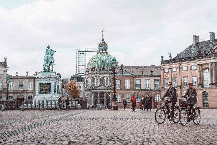 Pemandangan di salah satu sudut Kota Kopenhagen, Denmark