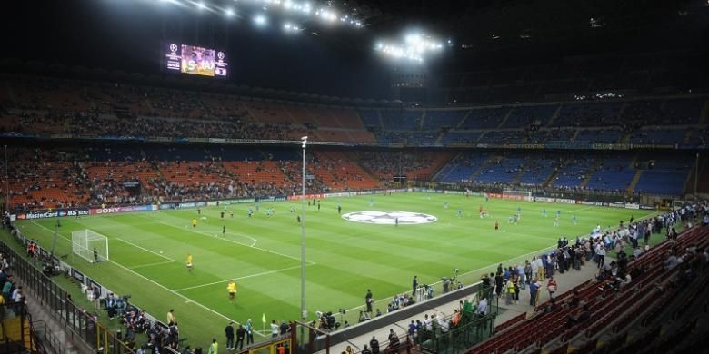 Stadion San Siro (Giuseppe Meazza) di Milan, Italia, menjadi tempat penyelenggaraan laga final Liga Champions 2016.