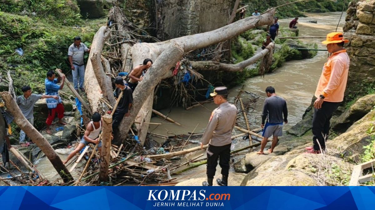 Melewati Jembatan Menuju ke Ladang, Seorang Petani di Simalungun Hilang Terseret Arus Sungai