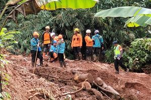 Pasca Diguyur Hujan, Area Longsor Cibeunying Cilacap Jadi 'Bubur'