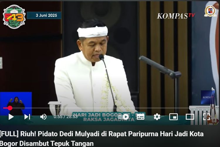 Dedi Mulyadi Pidato dengan Bahasa Sunda 
