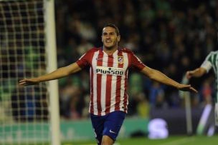 Koke tentukan kemenangan Atletico Madrid di kandang Real Betis, Minggu (22/11/2015). 