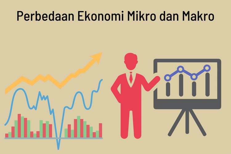 Ilustrasi perbedaan ekonomi mikro dan ekonomi makro