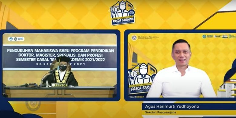 Agus Harimurti Yudhoyono (AHY) menjadi mahasiswa baru Program Doktor Pengembangan Sumber Daya Manusia di Sekolah Pascasarjana Universitas Airlangga (Unair).