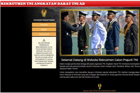 Rekrutmen Taruna Akmil TNI AD 2020 bagi Lulusan SMA Masih Dibuka