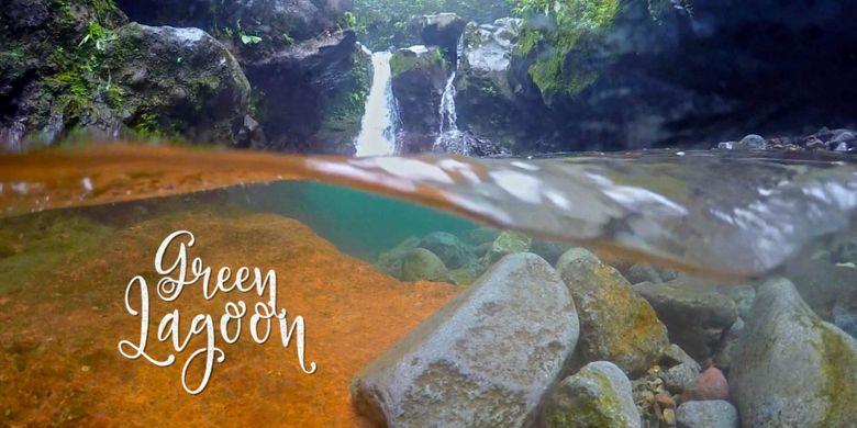 Green Lagoon di Curug Ciampea, Tenjolaya, Bogor, Rabu (14/3/2018).