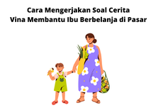 Cara Mengerjakan Soal Cerita Vina Membantu Ibu Berbelanja di Pasar