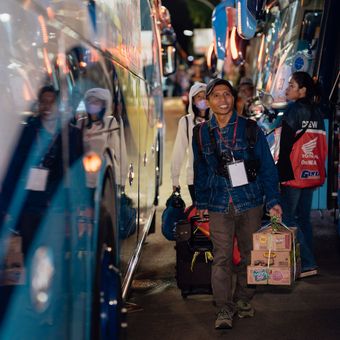 Ilustrasi mudik dan balik bareng Honda
