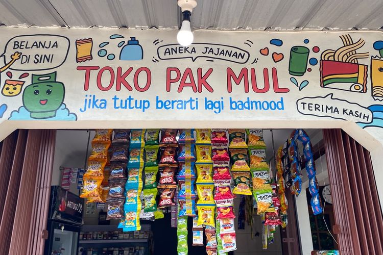 Toko Pak Mul di Solo Viral karena Mural 