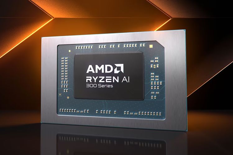 Ilustrasi prosesor AMD Ryzen AI 300 Series