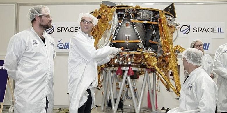 Beresheet, pesawat ruang angkasa teringan dan termurah yang disiapkan Israel untuk menjelajah bulan.
