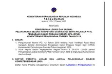 Kemenhub Umumkan Jadwal, Lokasi Tes SKD dan Daftar Pelamar P1/TL CPNS 2019